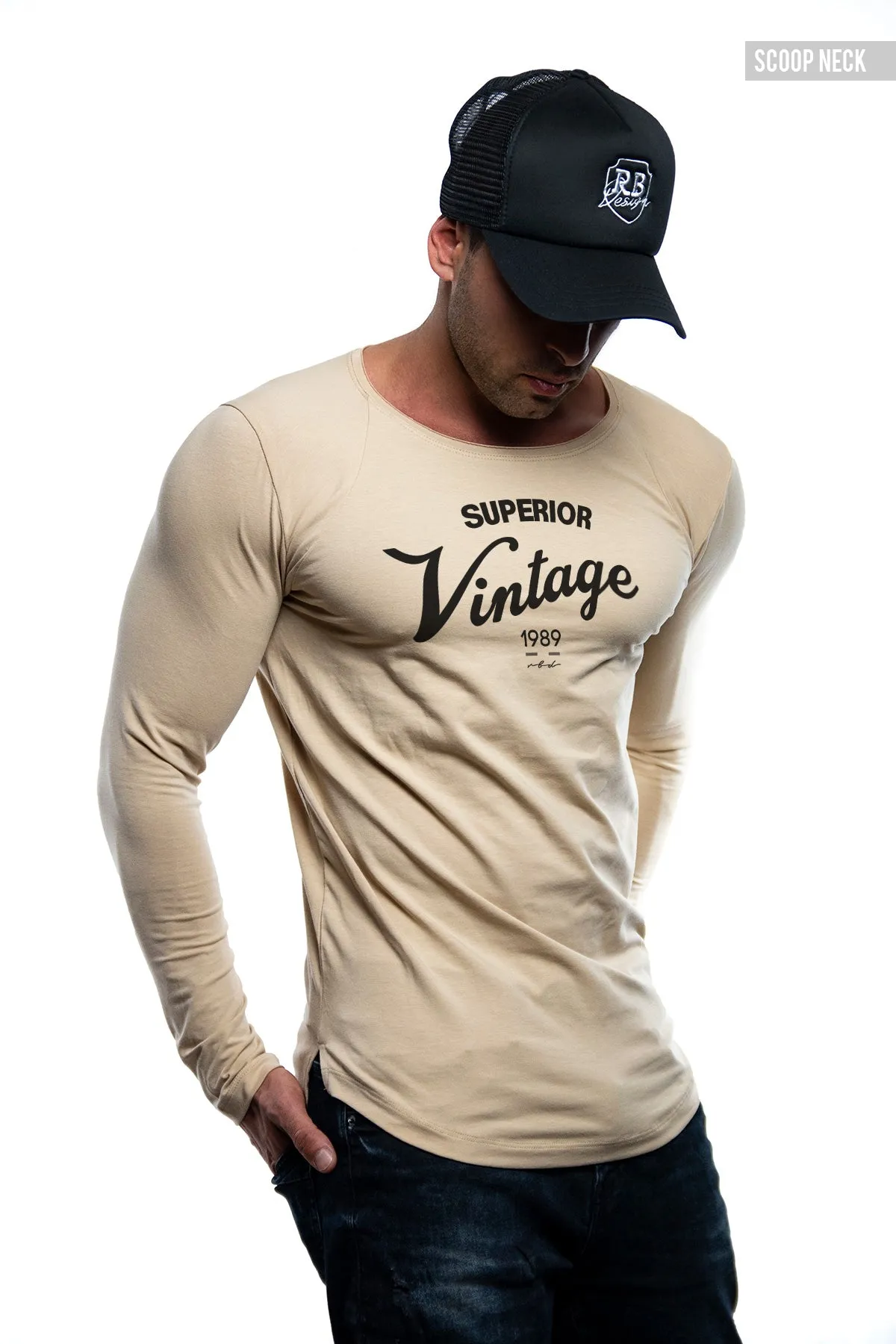 Mens Long Sleeve T-shirt "Superior vintage" MD934