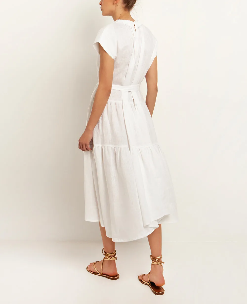 MIDI LINEN DRESS "ELINA"