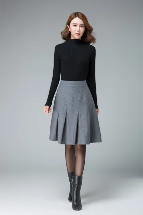 mini skirt, wool skirt, pleated skirt, cute skirt, womans skirt, skater skirt 1831