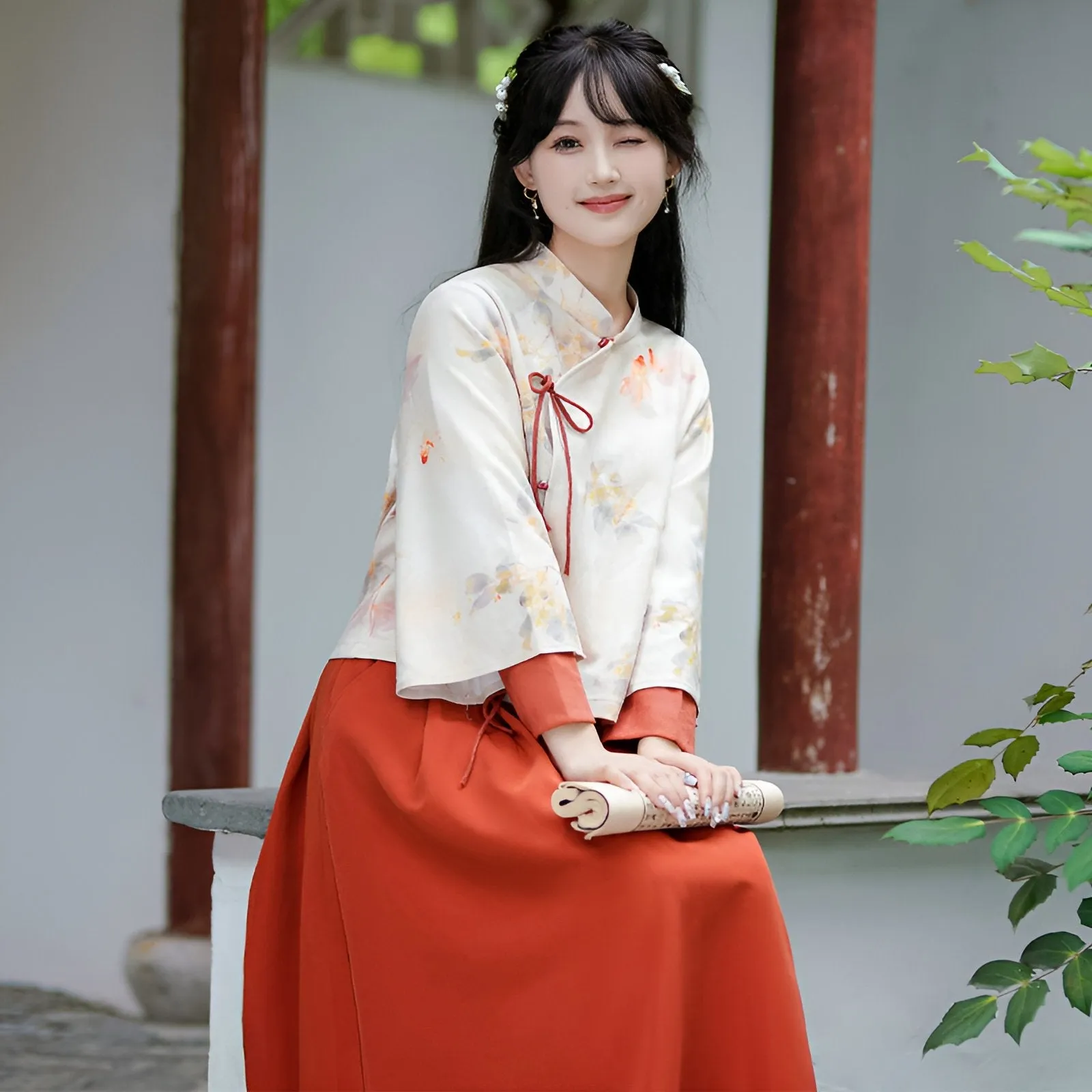 Modern Ensemble – New Chinese Style Contemporary Chinese Dress