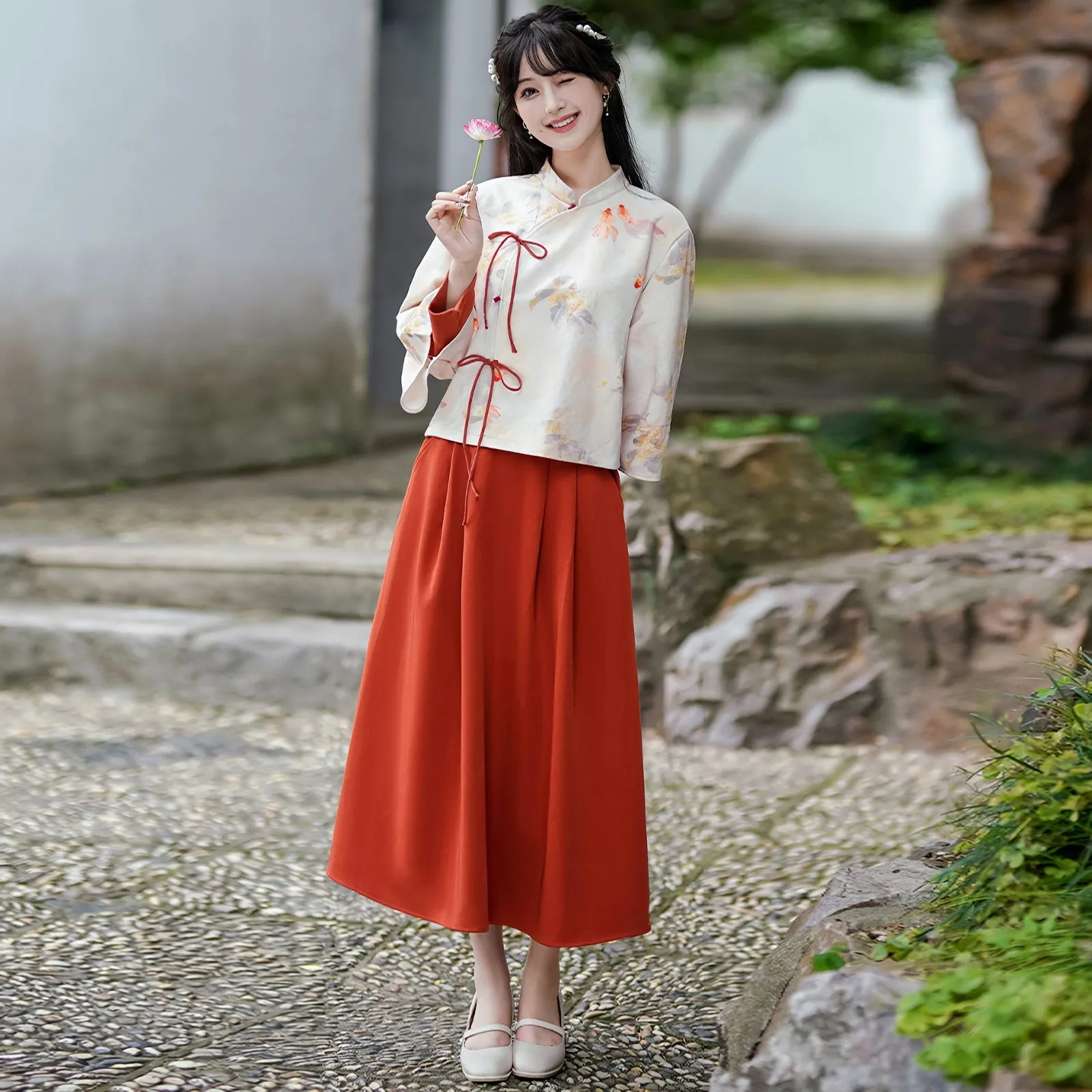 Modern Ensemble – New Chinese Style Contemporary Chinese Dress