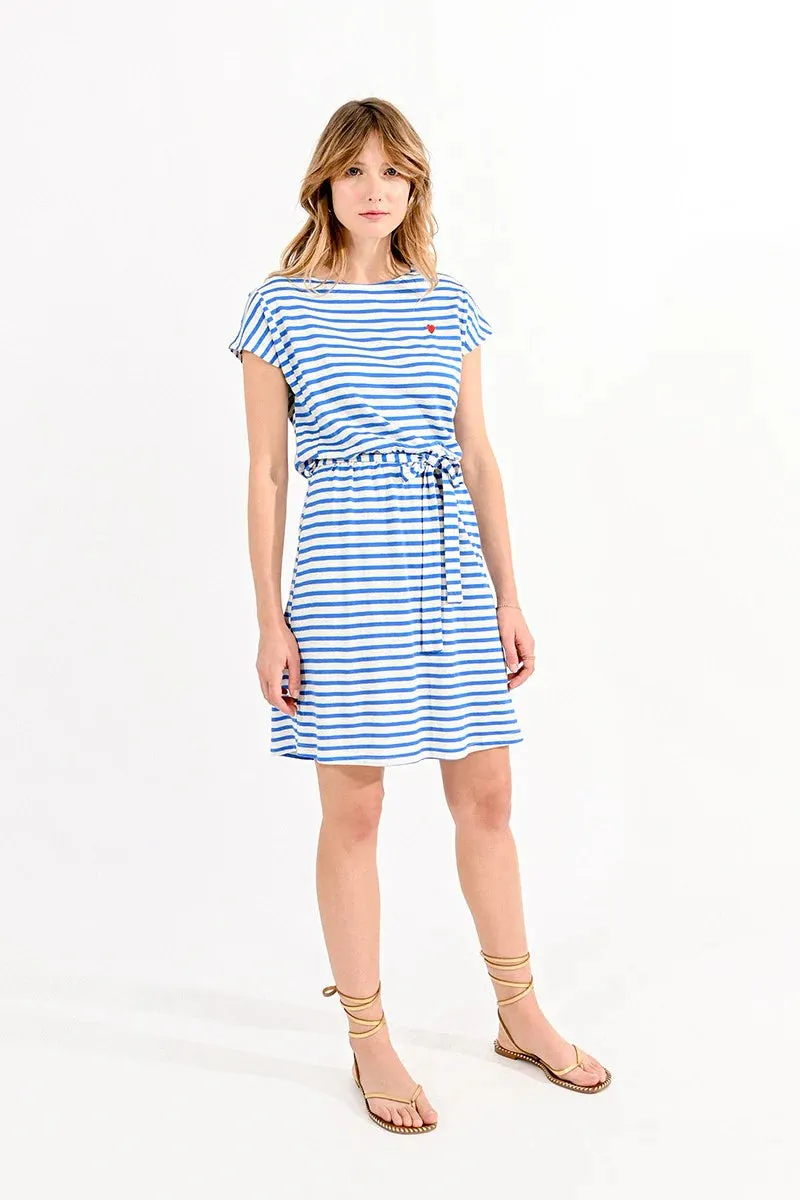 Molly Bracken Striped Jersey Dress