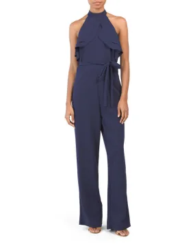 Navy Backless Jumpsuit by BEBE