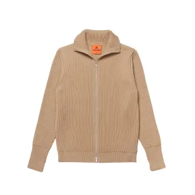 Navy Full-Zip Camel