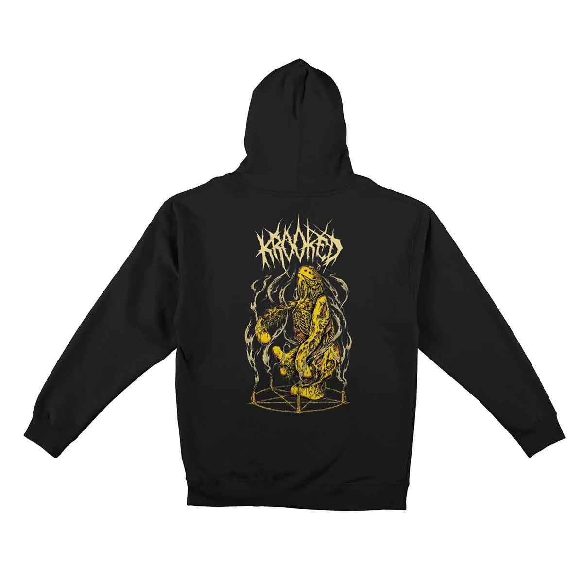 NecroShmoo ZipUp Hoodie| Black Cream Yellow Orange