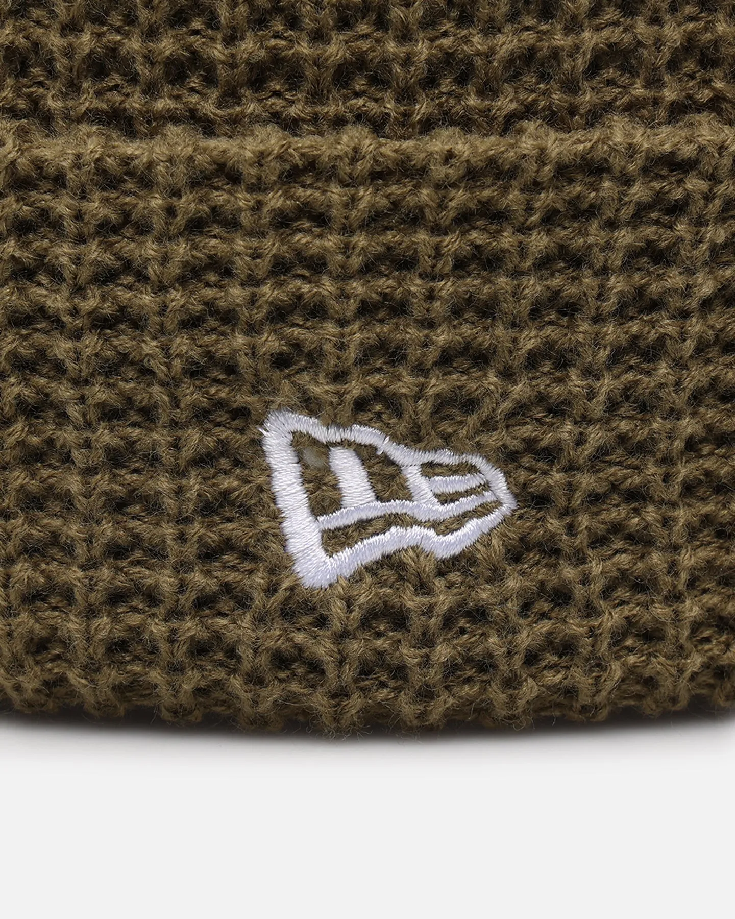 New Era Branded Beanie Olive Green