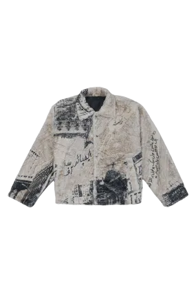 NYC PRINTED SHERPA JACKET