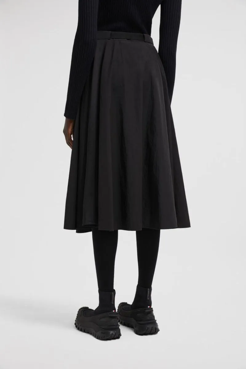 Nylon Midi Skirt