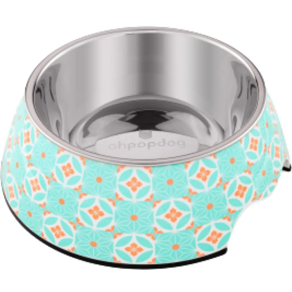 Ohpopdog Heritage Non-Slip Dog Bowl (Straits Mint 17)