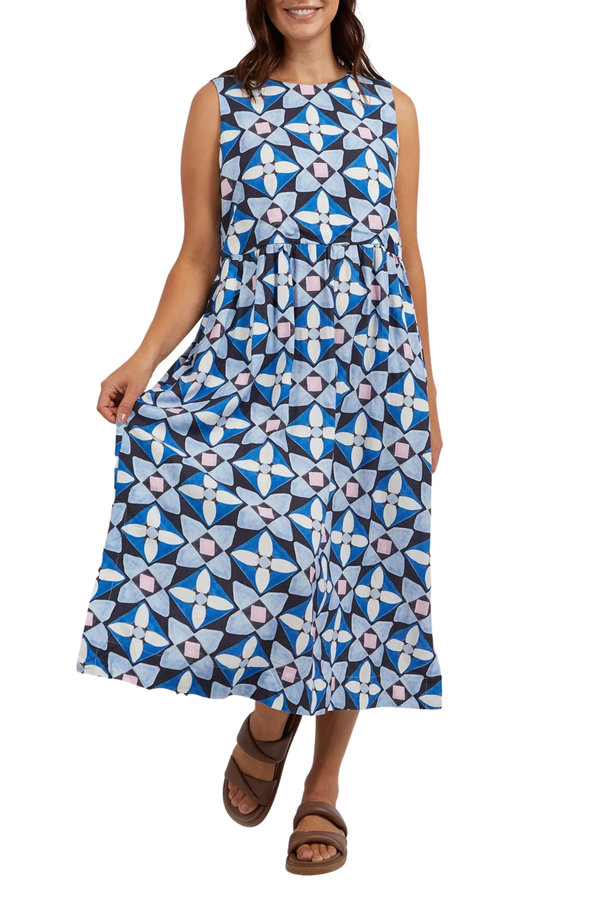 PAINTED TILE DRESS - 8149028