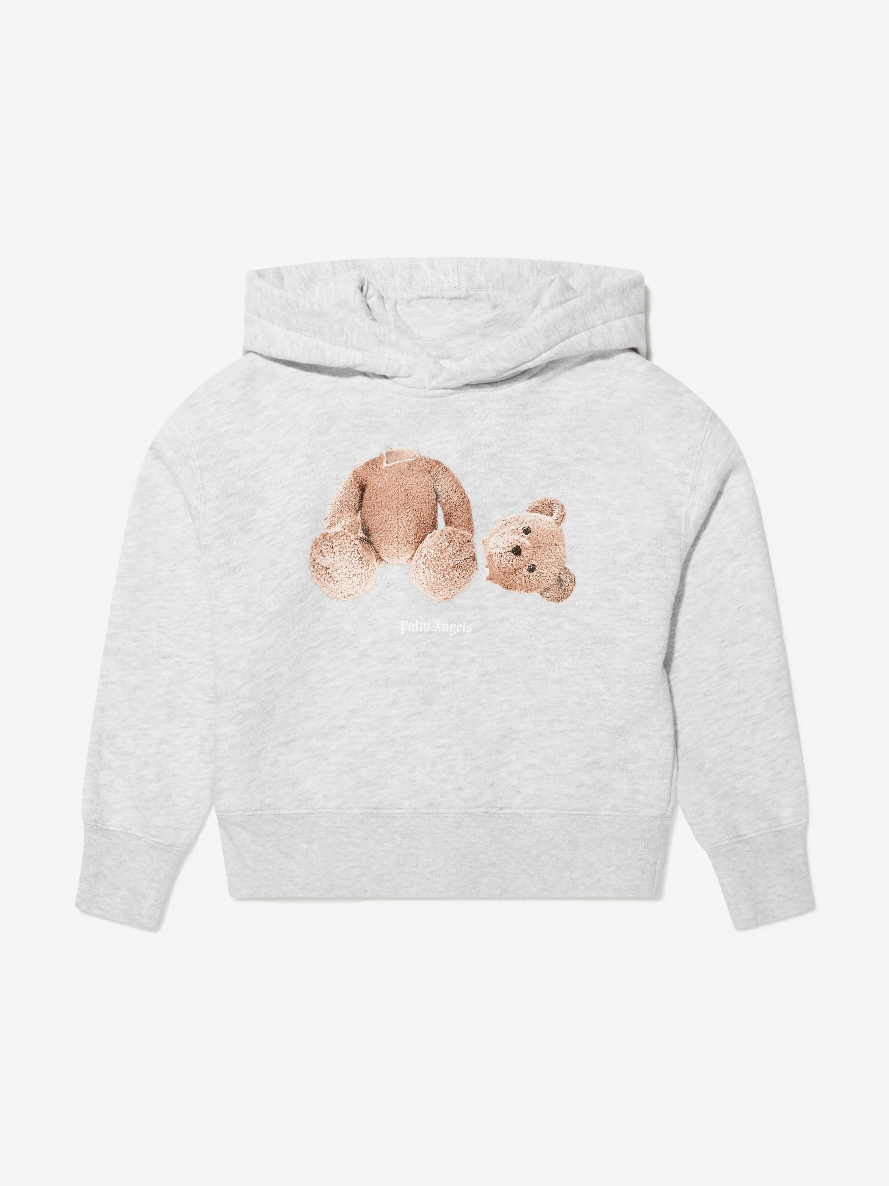 Palm Angels Boys Cotton Bear Print Hoodie