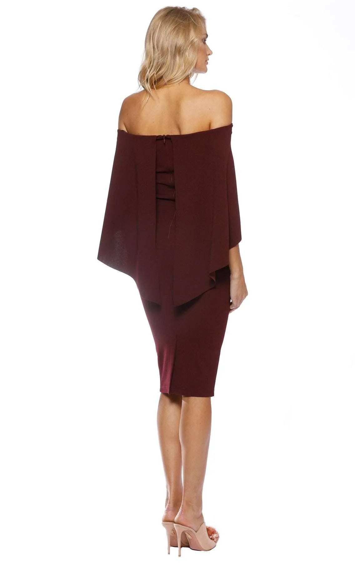 PASDUCHAS Composure Midi Dress (Wine) - RRP $249