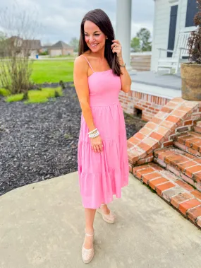 Pink Midi Dress