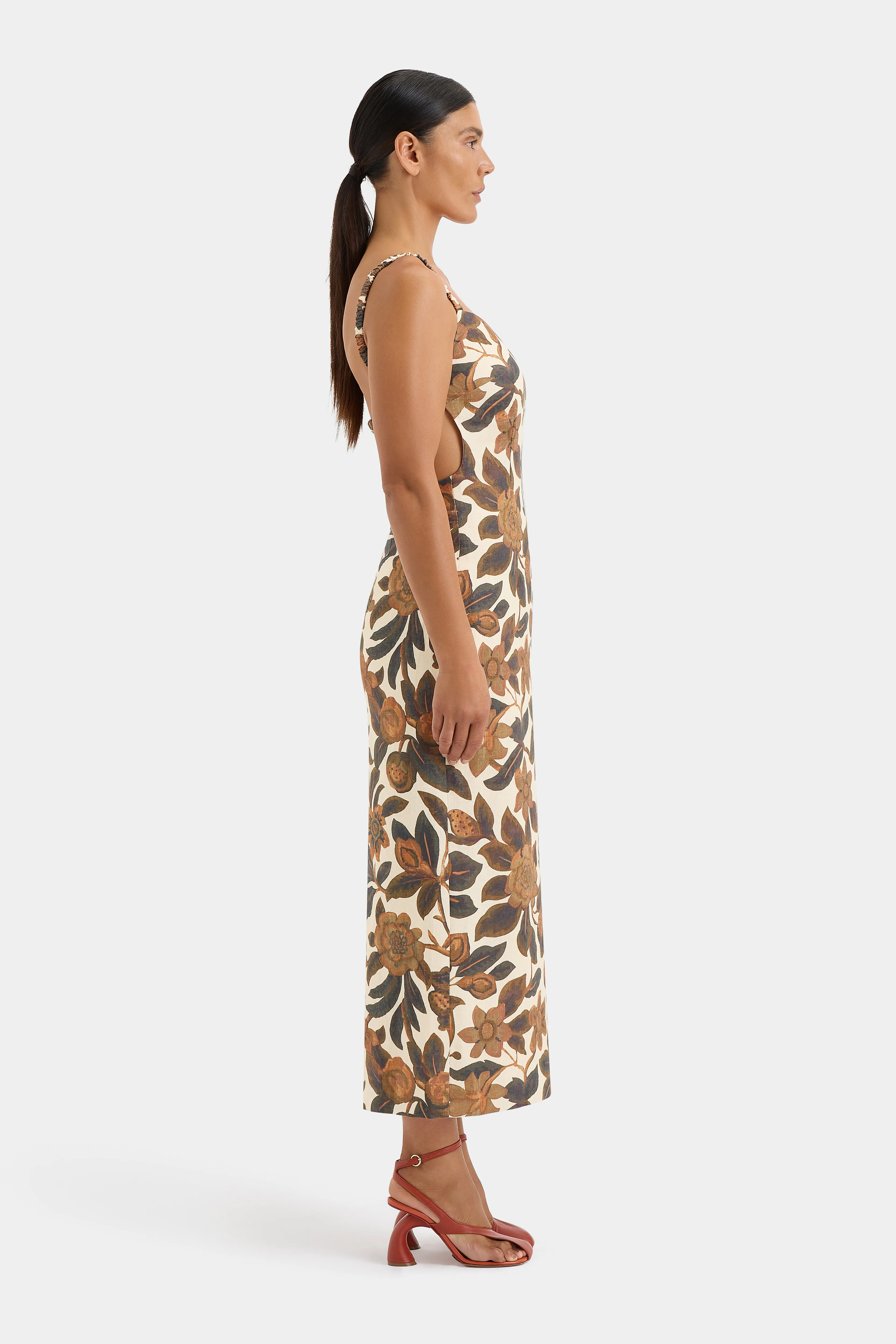 Primrose Ruched Midi Dress