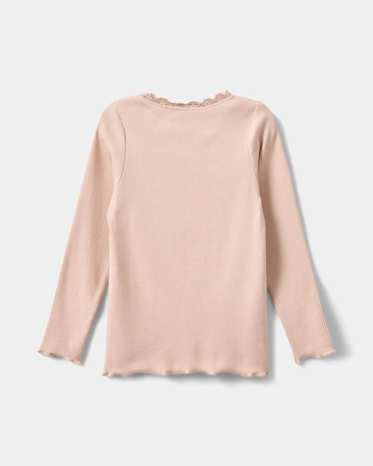 RAMITASK T-SHIRT LONG SLEEVE - Leaf Light rose