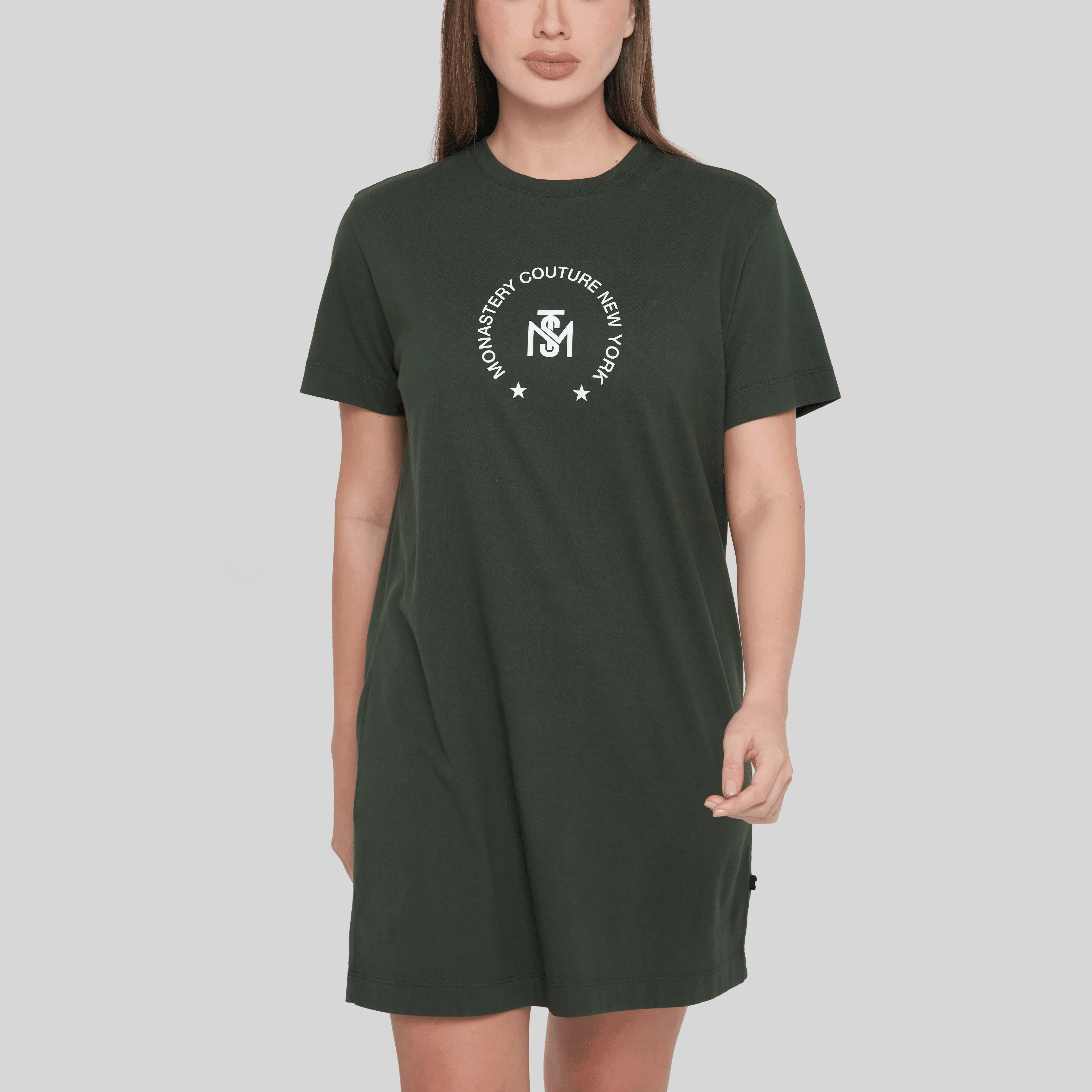 RAVENA GREEN T-SHIRT DRESS