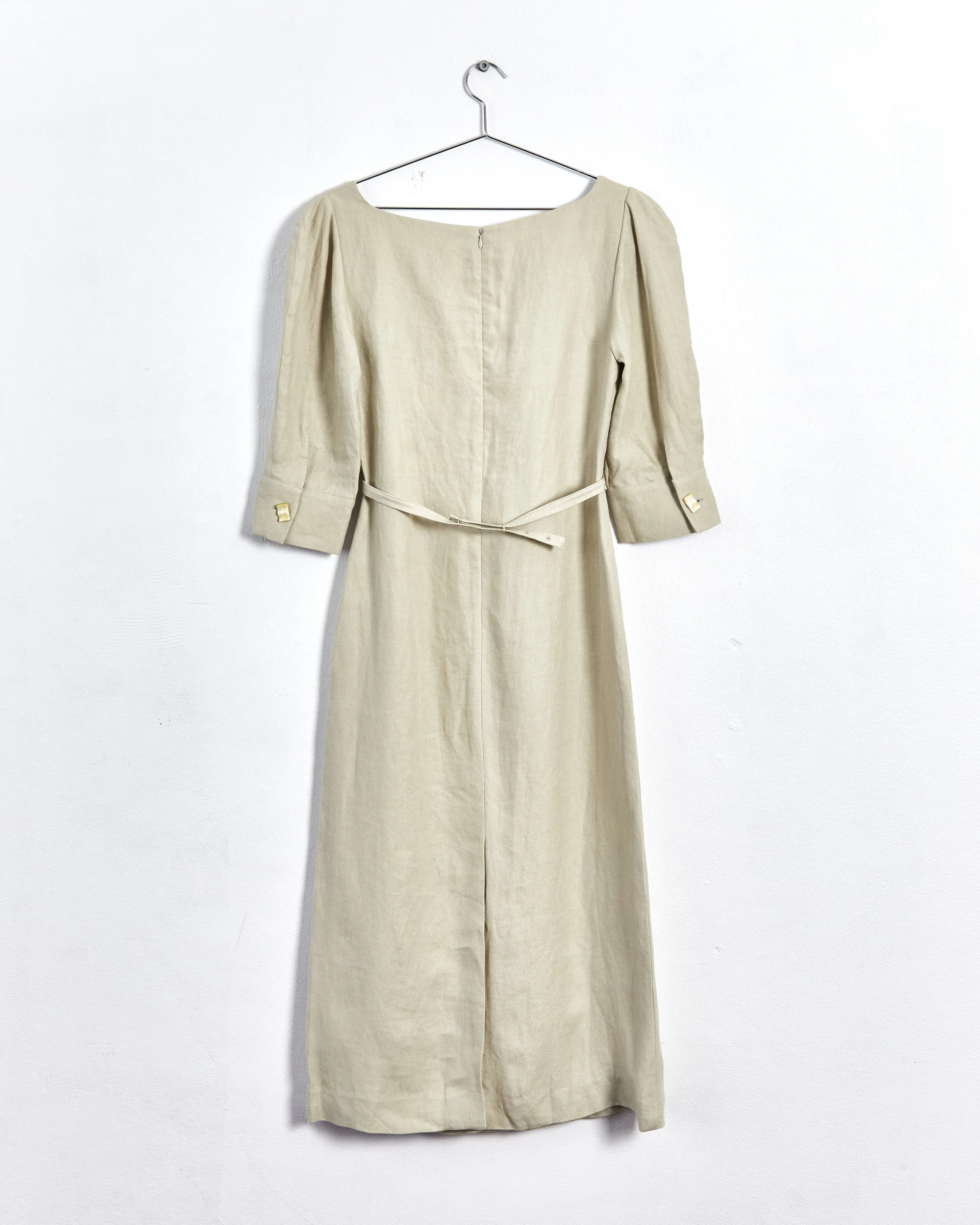 Rejina Pyo spring '20 'leonie' belted linen midi dress, sage, 12