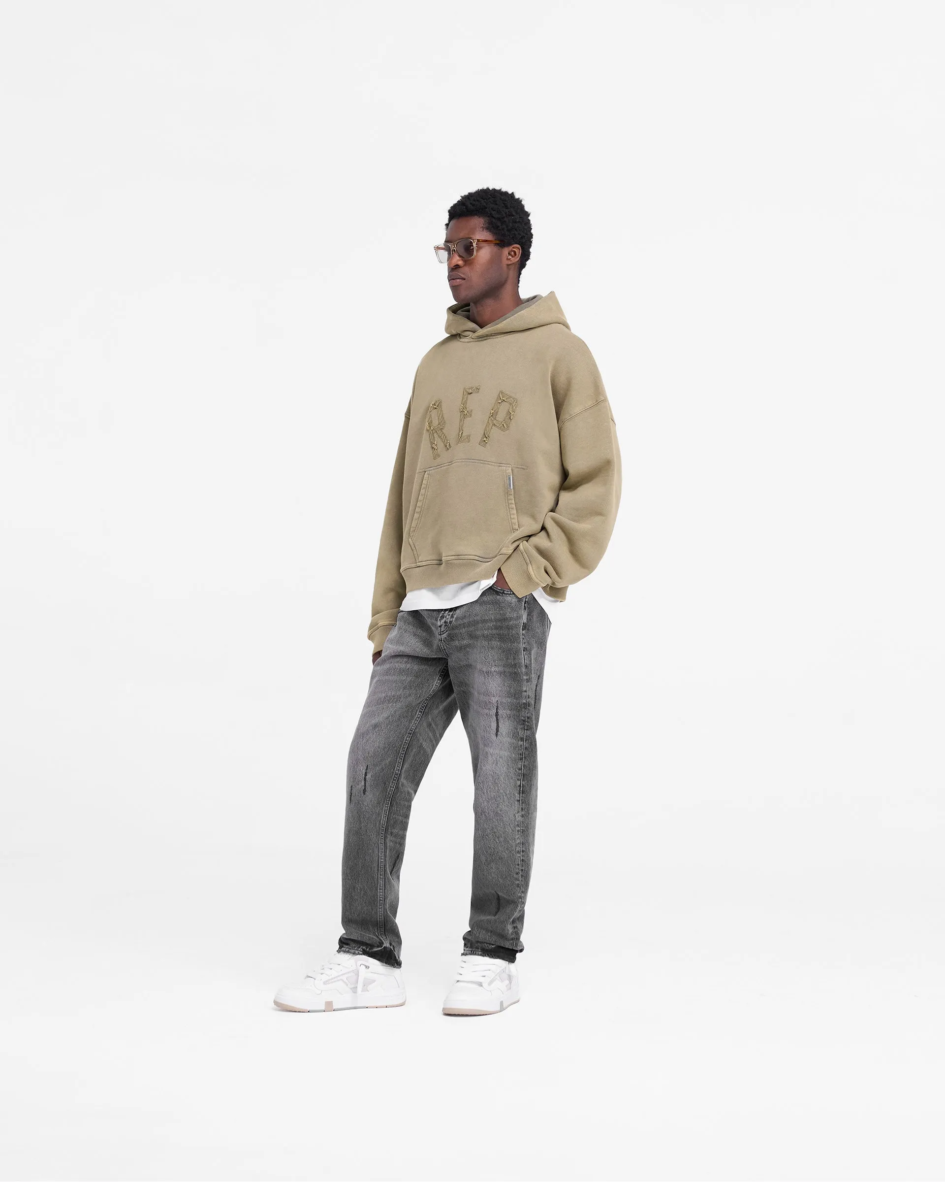 Rep Applique Hoodie - Fawn