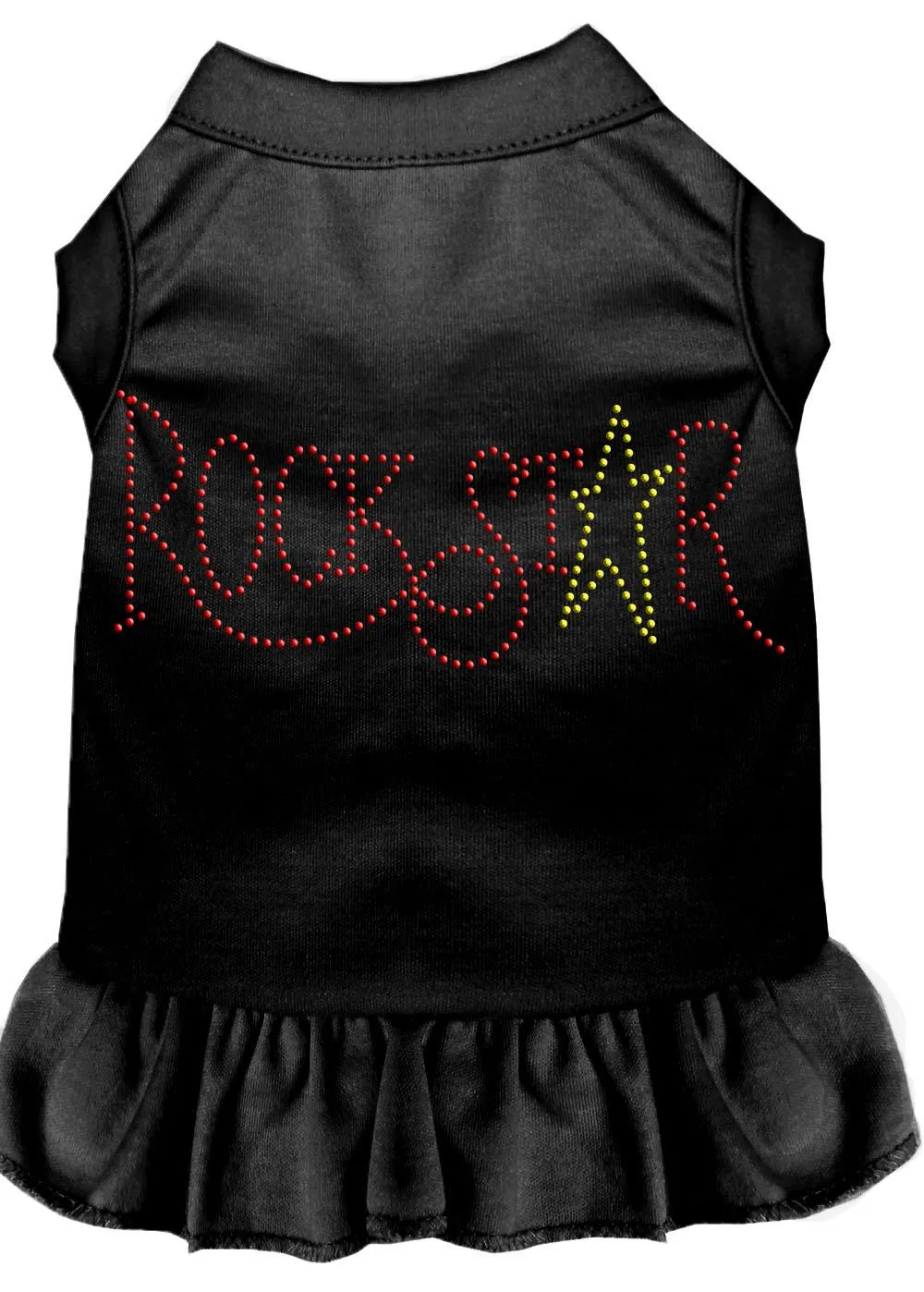 Rhinestone Rockstar Dress Black Xxl (18)