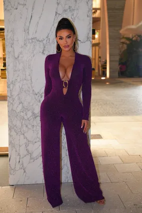 Royalty Jumpsuit (Purple)