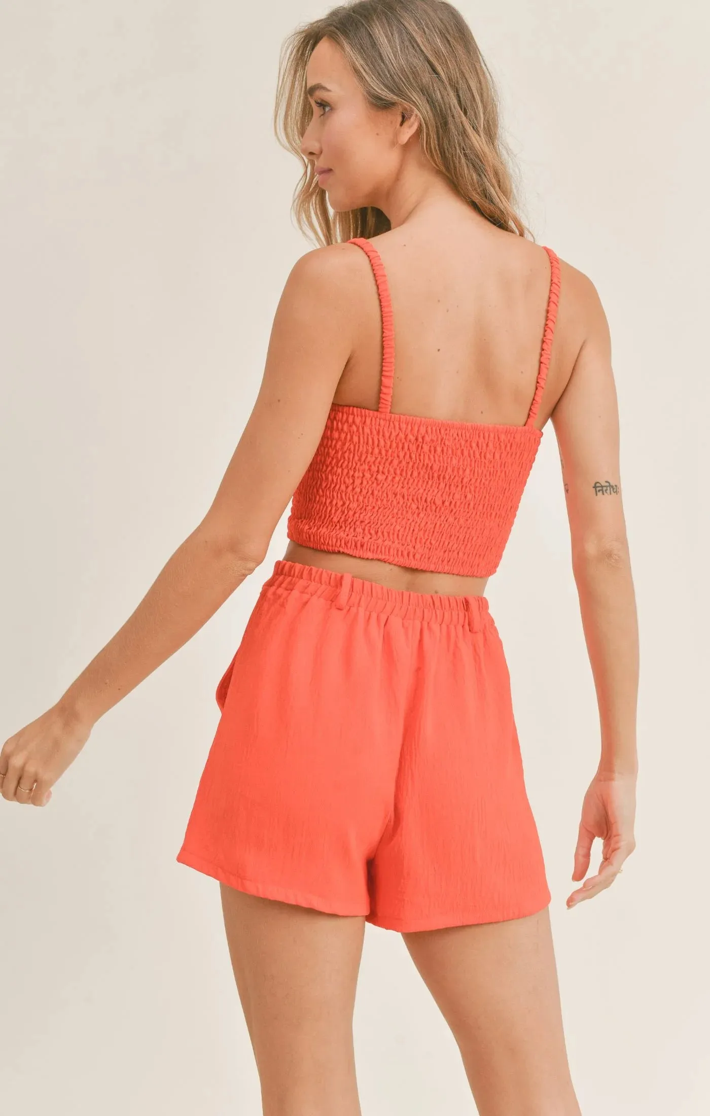 Sadie & Sage Date Night Smocked Tank Top