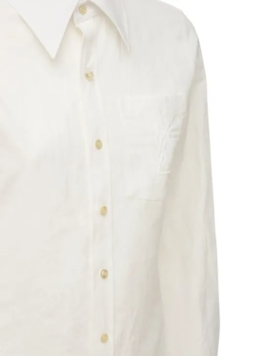 Saint Laurent   Classic cotton &amp; linen shirt 