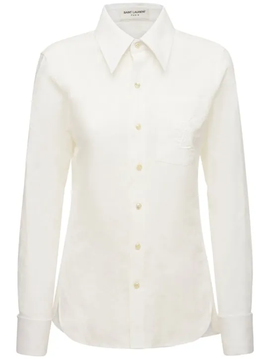 Saint Laurent   Classic cotton &amp; linen shirt 