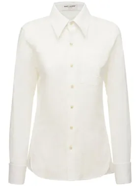 Saint Laurent   Classic cotton &amp; linen shirt 