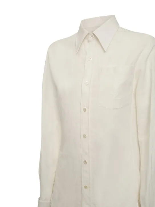 Saint Laurent   Classic cotton &amp; linen shirt 