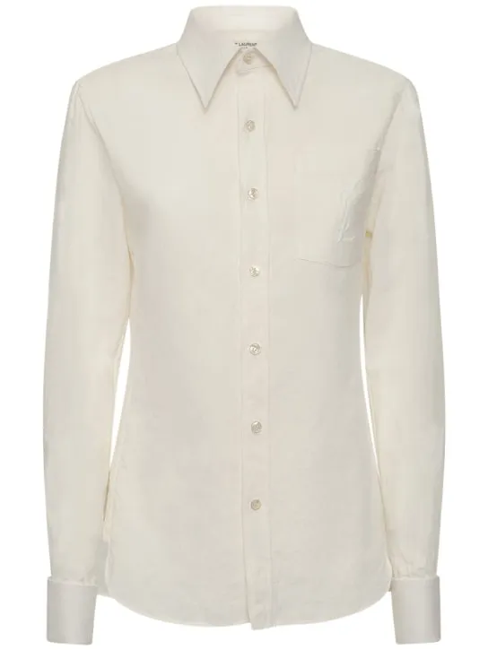 Saint Laurent   Classic cotton &amp; linen shirt 