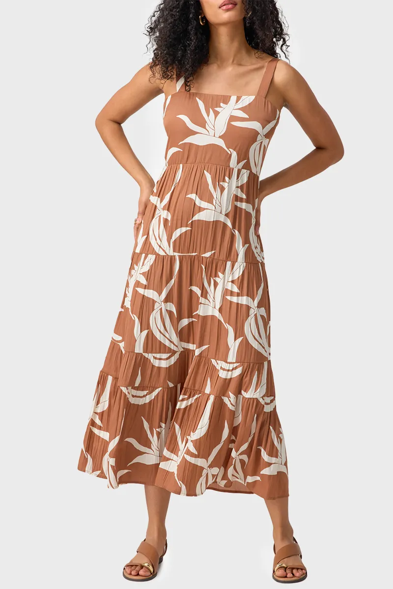 Sanctuary Watching Sunset Tiered Midi Dress