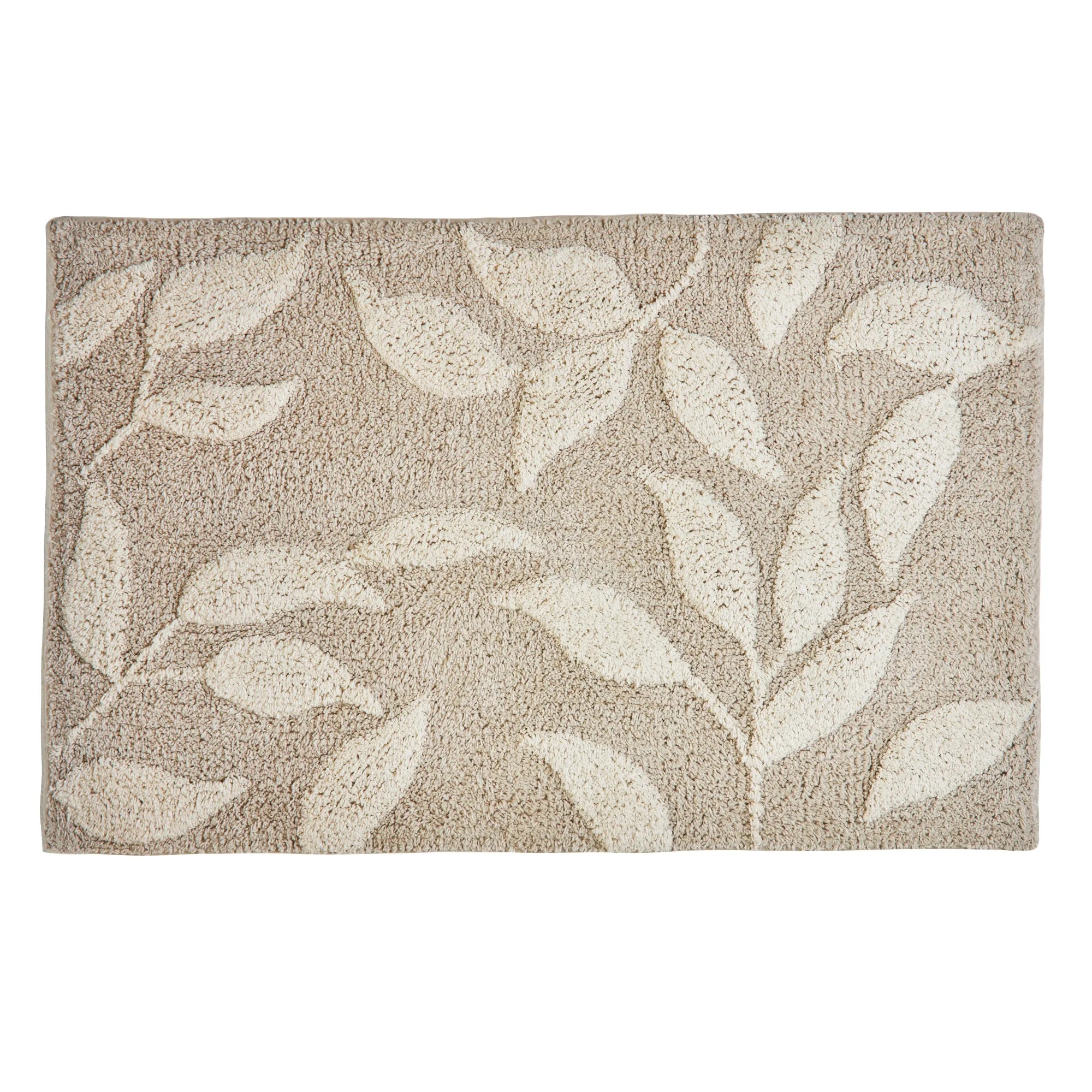 Sandringham Bath Mat by Dreams & Drapes Bathroom in Natural 50 x 80cm