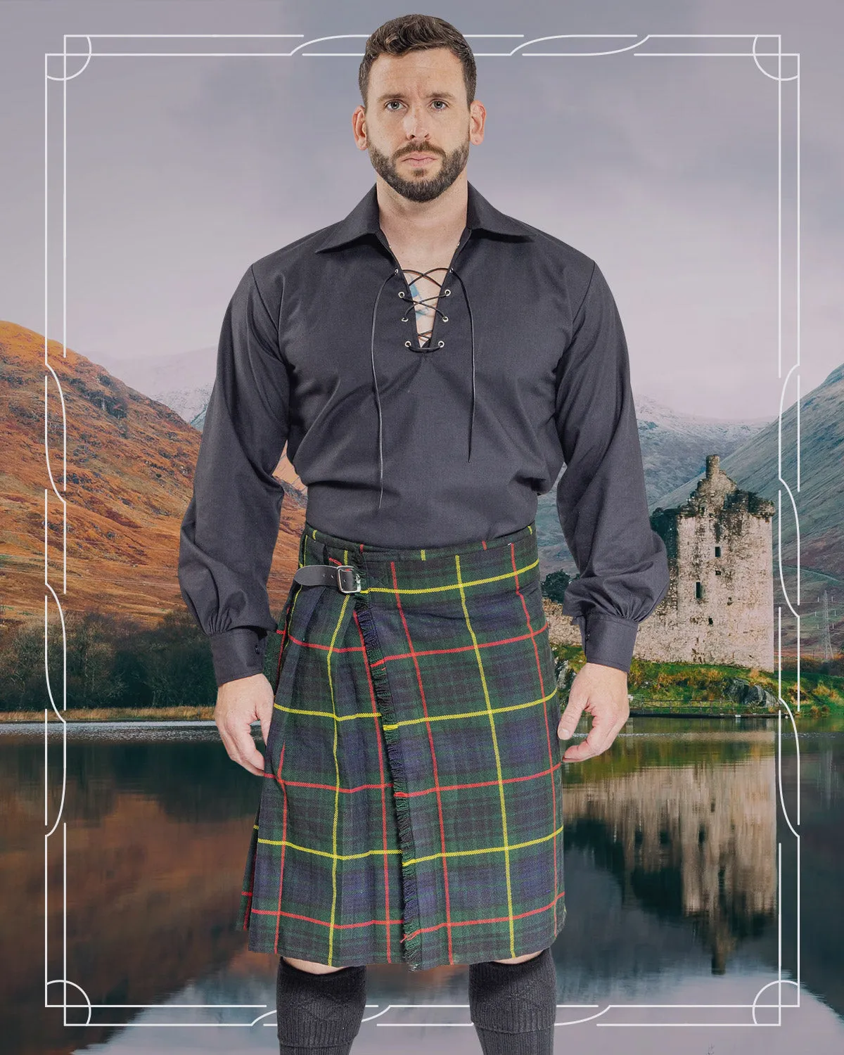 Scottish Kilt Hose - Black