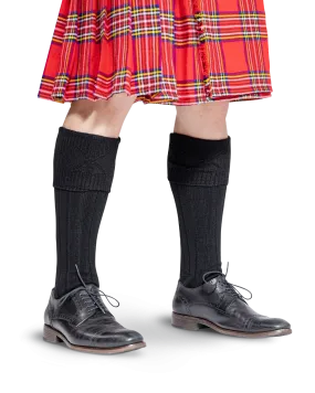 Scottish Kilt Hose - Black