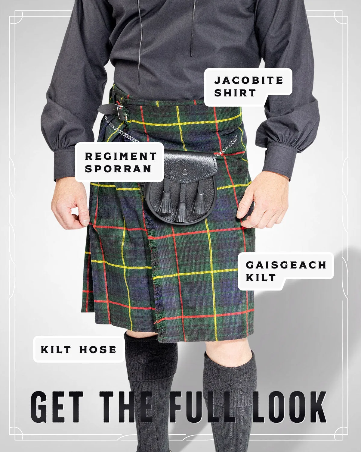 Scottish Kilt Hose - Black