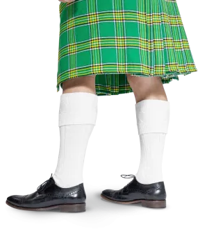 Scottish Kilt Hose - White