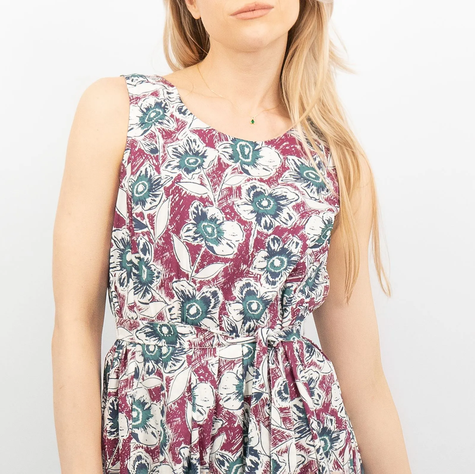 Seasalt Belle Floral Sleeveless Midi Dress