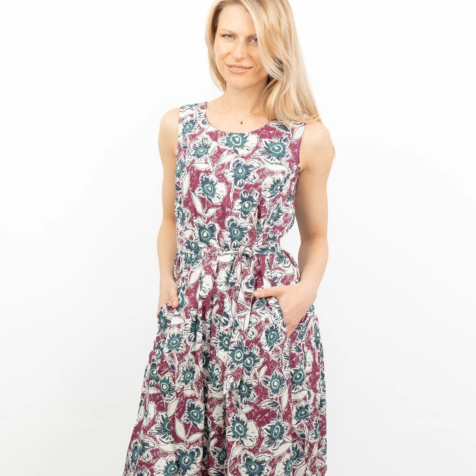 Seasalt Belle Floral Sleeveless Midi Dress