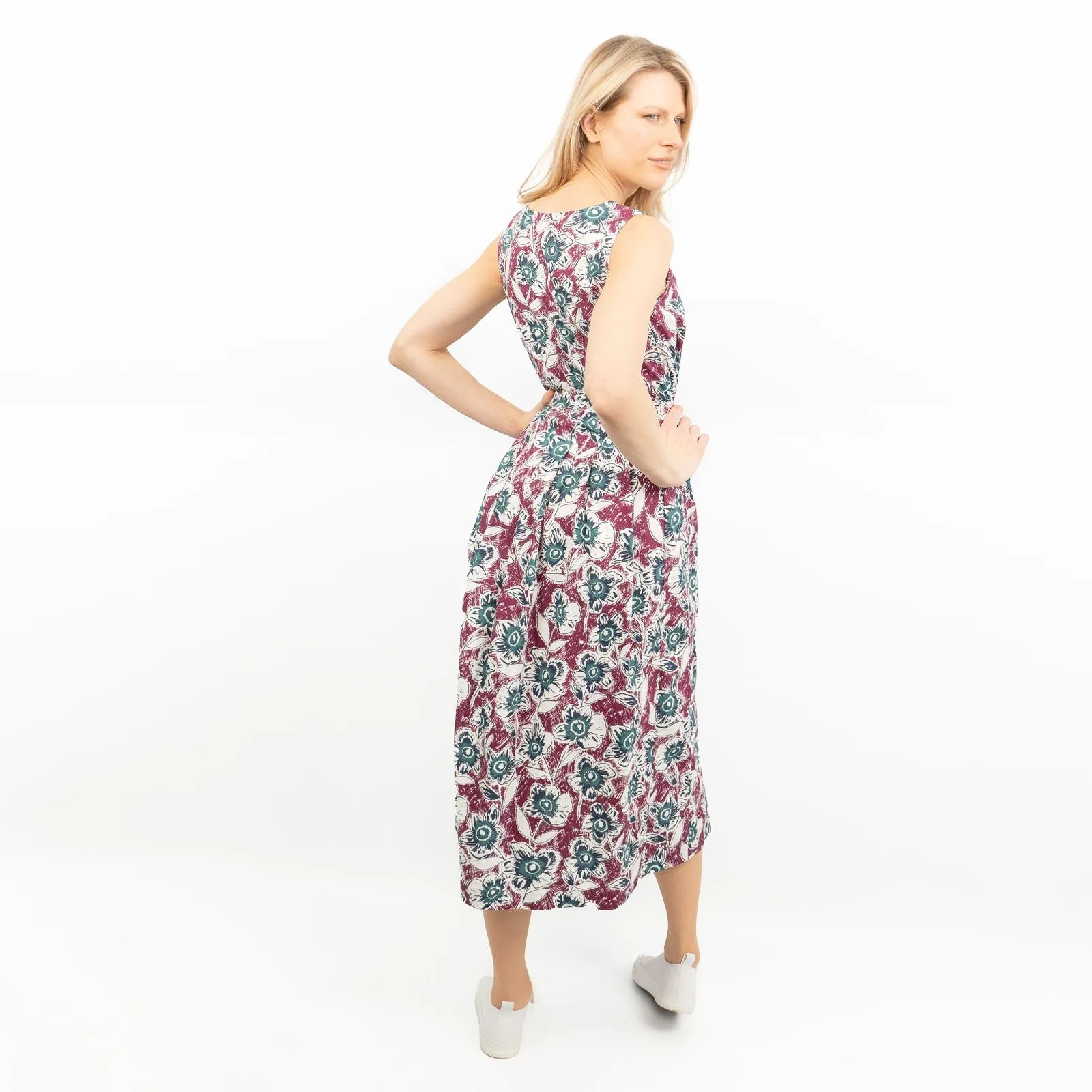 Seasalt Belle Floral Sleeveless Midi Dress