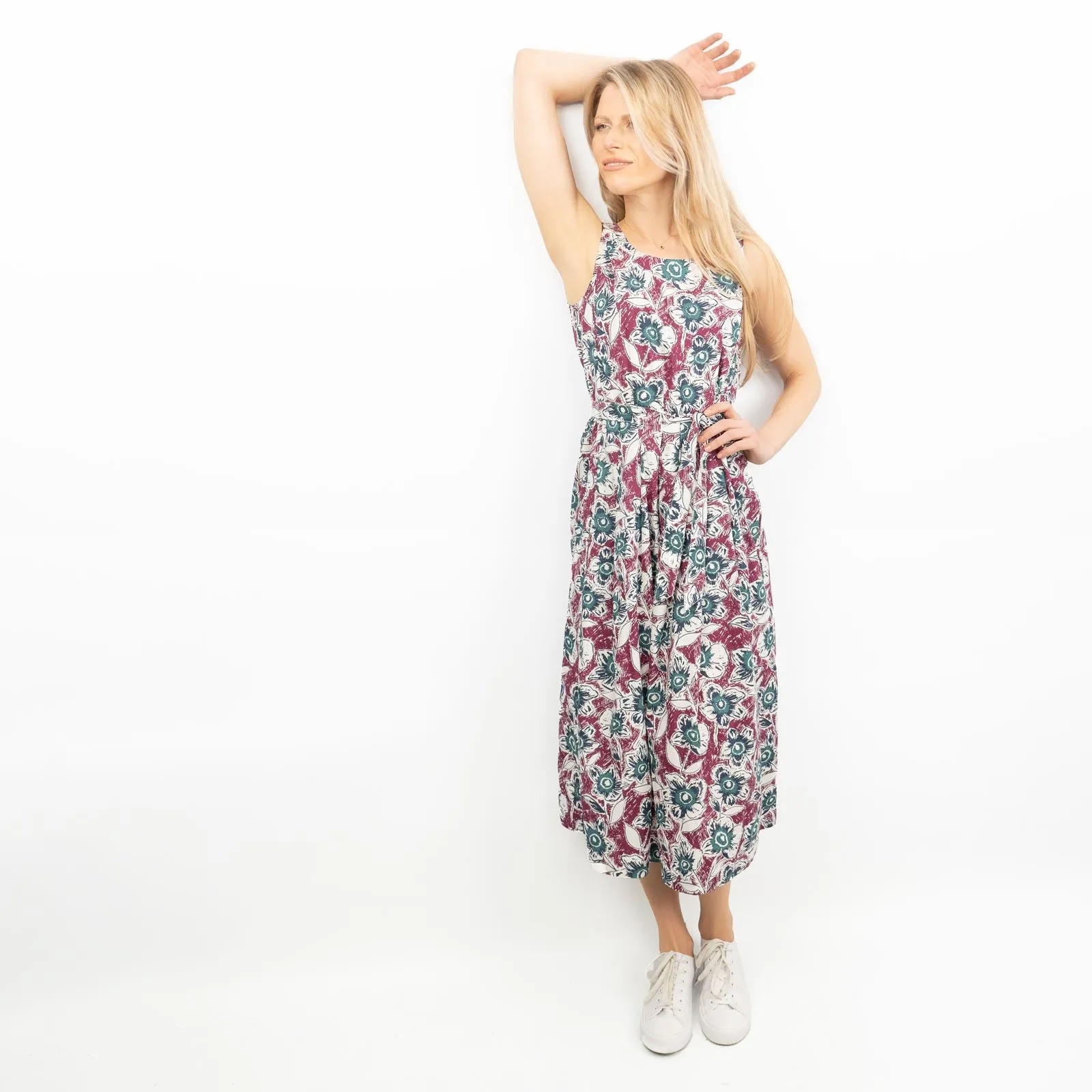 Seasalt Belle Floral Sleeveless Midi Dress