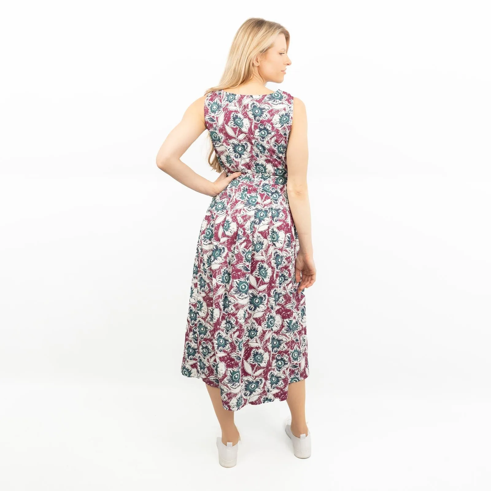 Seasalt Belle Floral Sleeveless Midi Dress