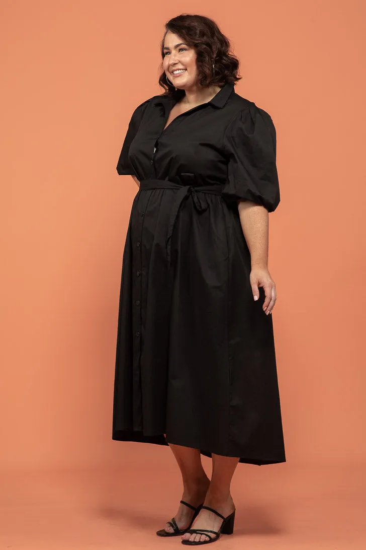 Shannon Midi Dress Black