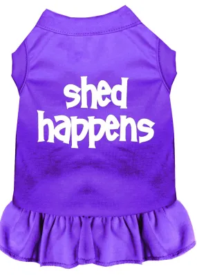 Shed Happens Screen Print Dress Purple Sm (10)