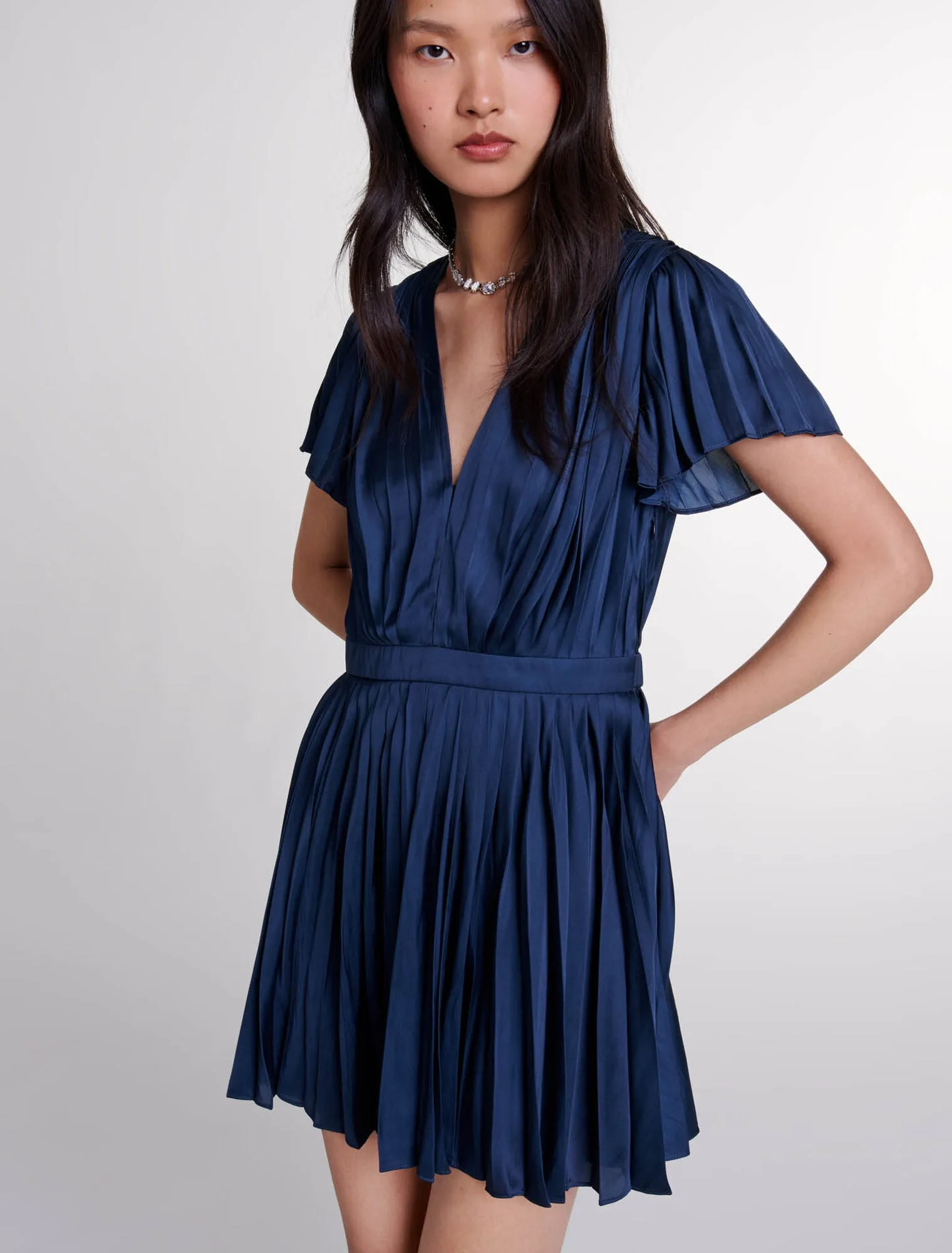 Short pleated dress