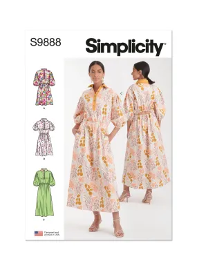 Simplicity Pattern S9888 Misses' Dress