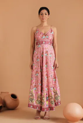 Single: Rani Allover Kalamkari Fir & Flare Long Dress