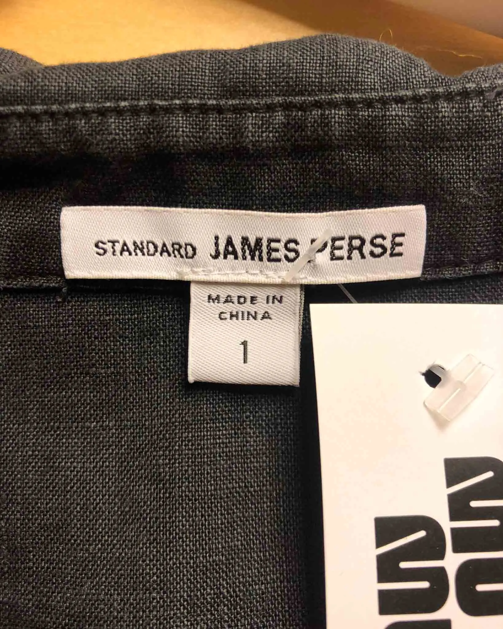 Size S (1) | James Perse Linen Unisex Shirt