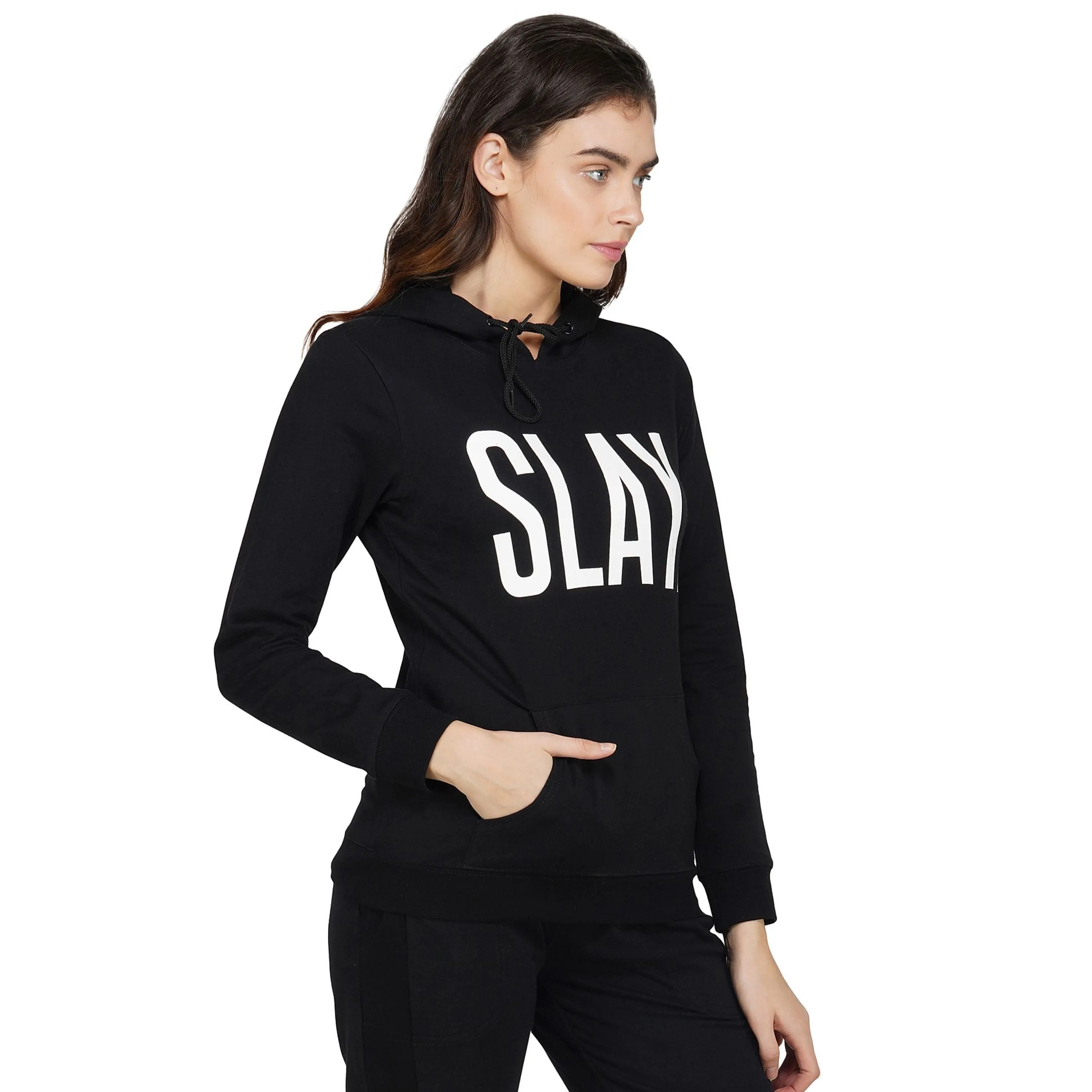 SLAY. Classic Women's Printed Hoodie with Kangaroo Pockets