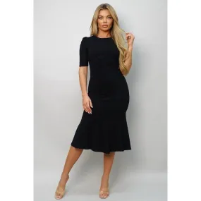 Sophisticated Mid Sleeve Dress