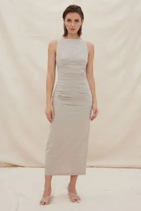 Sovere - Tova Midi Dress in Cafe Latte